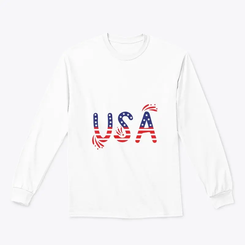 Fourth of July, White USA unisex T-shirt